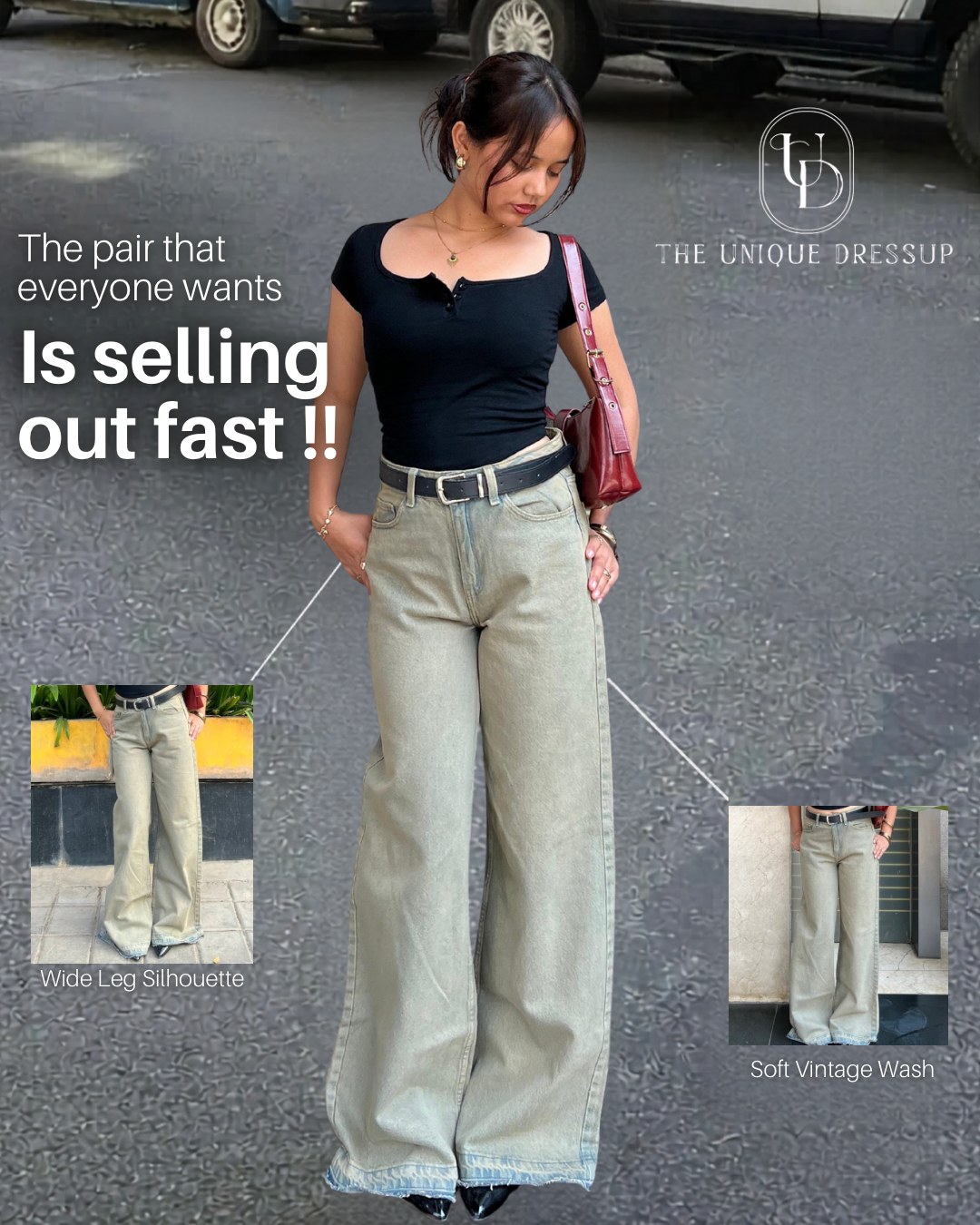 Vintage Baggy Wide Leg Denim