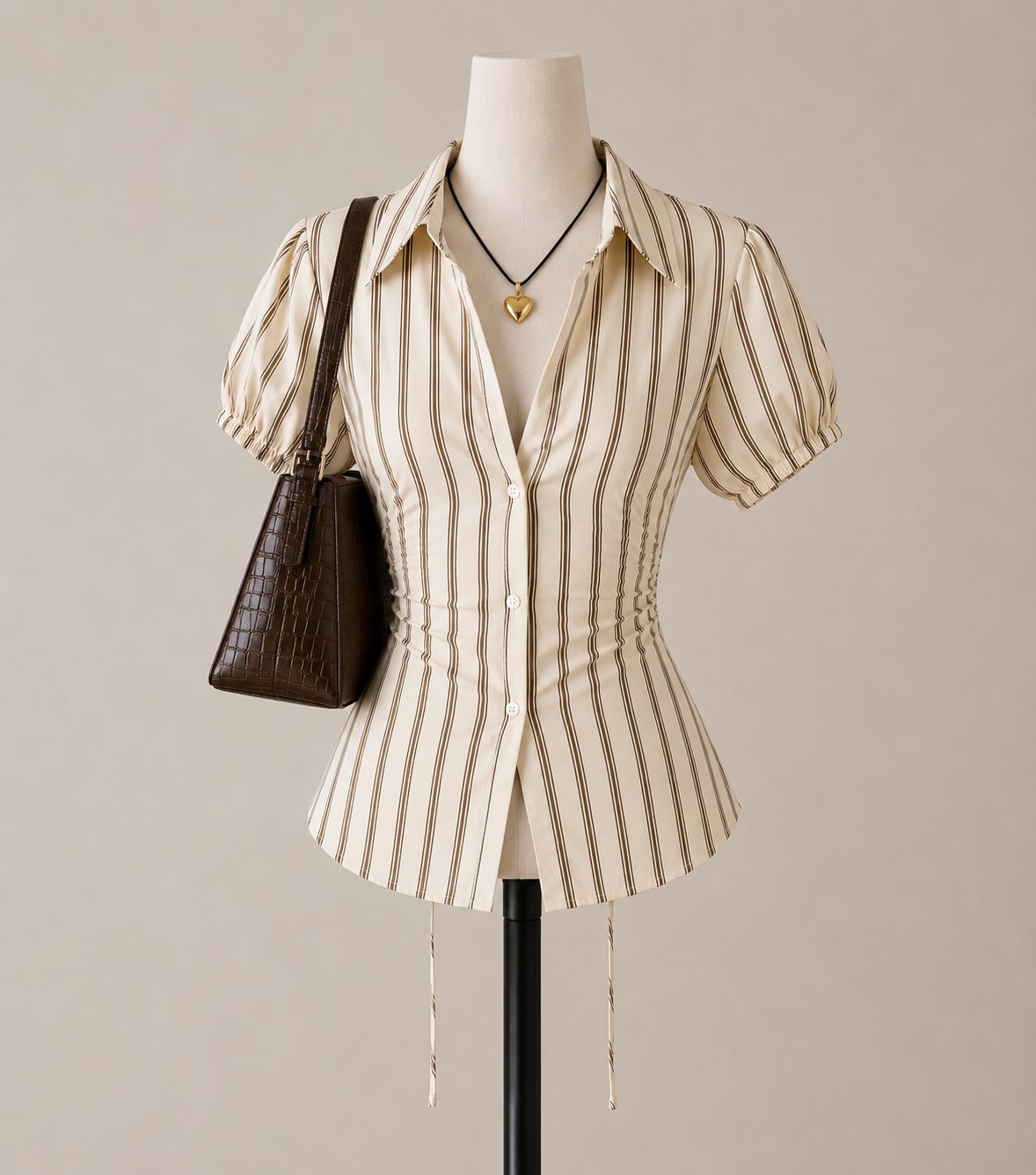 Stripped Fitted Shirt