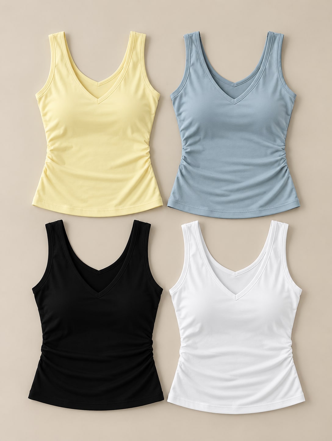 V-Neck Padded Top