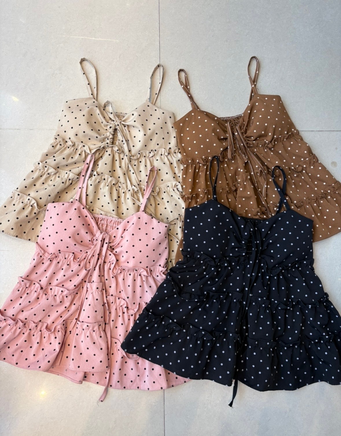 Polka Dot Padded Cami Top