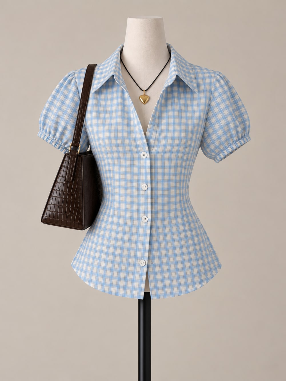 Fitted Blue Shirt