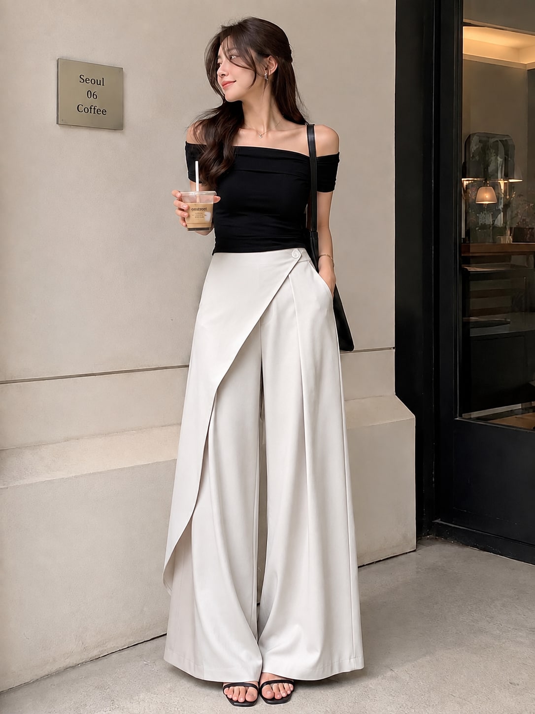 Wrapped Beige Trousers
