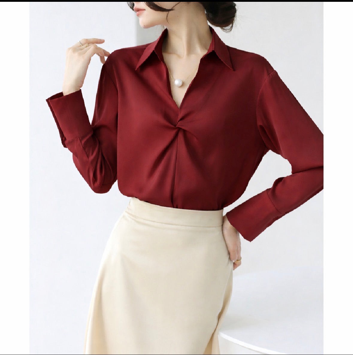 Chain Neck Full Sleeve Shirt